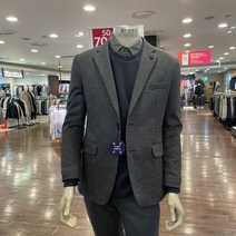 트레몰로 (주)세정 어반 남성 *22년 F/W 가을 초겨울 울 혼방 그레이 브라운 체크 스판 저지 슬림 캐주얼 자켓 TRNFUYF8551 -7881 + 인디안 신사양말 증정