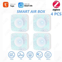 복합가스측정기 휴대용 유해가스 일산화탄소 가스농도 산소농도 감지기 화재감지 질식 N2 . 가스 온도 습도 센서, 4개