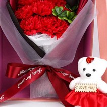 졸업식 입학식 비누 꽃다발 발렌타인데이 화이트데이 선물 꽃 졸업 입학 생일 여친 프로포즈, 카네이션비누꽃-핑크