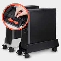 아카시아리빙 PC받침대 컴퓨터 모니터 본체 받침 키보드선반 거치대 MDF 받침대, 1, PC받침대 일반 블랙