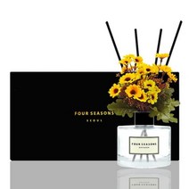 [바보사랑] 포시즌 디퓨저 블랙라벨 선물세트 200ml 데이지 옐로우, 향오일:블랙체리
