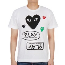 [꼼데가르송] 멀티하트와펜 AZ T282 051 1 남자 반팔티셔츠