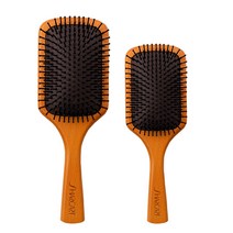 샤카트 우든 패들 헤어 브러쉬 두피 마사지 빗, 샤카트 우든 헤어 브러쉬(대) + (소)