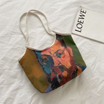토트백겸숄더백 캔버스천 그래피티 낙서 오피스 쇼퍼백 헝겊 자루 유화그림 트렌드 배낭가방 여성 야채구매 2636404301