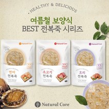 여름철 기력회복 강아지 전복죽 보양 간식 면역력 강아지 특식, 연어 전복죽(피부)