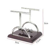 진자운동 키네틱아트 인테리어모빌 스탠딩모빌 뉴턴 크래들 밸런스 물리학 과학 진자 학교 교육 사각형 서점 교실 테이블 1PC, 3.03