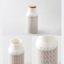 원두 차가루 보관 밀폐 코르크 도자기병 용기 연출 통, 상세페이지 참조