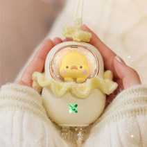 [에코럭키] 워머덕 USB 손난로 C타입 충전, 워머덕 USB 손난로-베이지