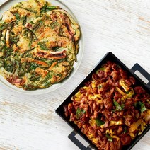 [SET-왕십리야식세트] 왕십리야채곱창 2인분 + 해물파전 2인분 밀키트 캠핑 데이트 홈파티