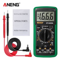 ANENG DT9205A 멀티미터 multimeter tester 멀티테스터기 테스터기 전기 멀티 미터 디지털 AC/DC 트랜지스터 테스터 전기 esr NCV 테스트 미터 Profesional 아날로그 자동 범위 멀티 미터, 05 DT9205A green