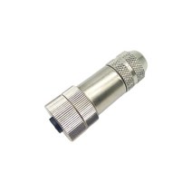 커넥터M12 항공 센서 커넥터 금속 플러그 헤드 이더넷 EtherCat Profinet Shield IP67 금도금 4 5 8 핀 A/B, 01 A-Coding_03 8P_01 Male