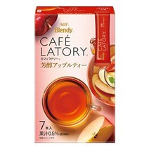 AGF 브렌디 카페라토리 스틱 향수 애플 티 7개 × 6상자 과일 티 홍차 스틱