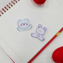 웹툰 캐릭터 패션용 귀여운 가방 뱃지 5개 와펜패치, 2번