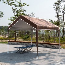 DZB 쉘터 천막 3X2 지붕 벽면 (프레임 미포함) 캐노피 야외 캠핑 텐트 농막 테라스 정원 온실 업소용, B2.ST모기장4면 3X2_와인