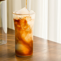 내열유리 링클컵 11종 레트로 플리츠컵 예쁜 카페 유리컵 네스프레소유리컵 버츄오머그컵 아인슈페너 플랫화이트잔 아아잔, 플리츠컵 450ml