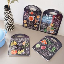 트래블앤쿡 블랙 키친 도자기 사각 냄비받침 (4Type), 커피