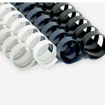 플라스틱링 제본 스프링 제본링 19mm 25개, 흰색