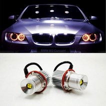 LED 마커 2x20W 40W 자동차 천사 눈 bmw용 BMW E39 E53 E60 E61 E63 E64 E65 E66 E87 525i 530i xi 545i M5 오류 없음, Blue