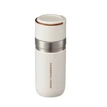 몬테리아 STARBUCK 스타벅스 SS 블랙 앤 골드 스탠리 보온병 500ml 2021 손잡이 텀블러, 붉은색