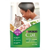 퓨리나 생후 12개월 이후 캣차우 인도어 고양이 건식사료, 2kg, 2개