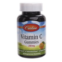 칼슨랩스 비타민 C 250mg 오렌지 맛 베지테리안 구미 60개입 1개
