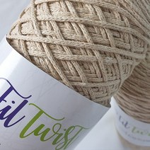 [뜨개실] 필트위스트 마크라메 뜨개실 대용량 콘사 코바늘실 가방실, 10.상아