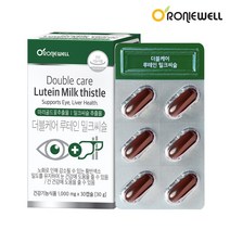 [로니웰] 더블케어 루테인 밀크씨슬 30캡슐 (1개월분), 단품, 단품