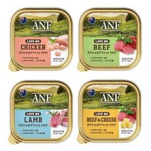 ANF 러브미 캔 100g 9개 1박스 호주산순살코기 강아지 습식간식, 소고기와치즈
