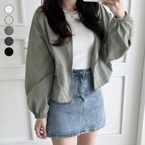 바비팩토리 여성용 바람막이 아노락 자켓 집업 점퍼 윈드 자켓