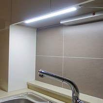 LED바 주방조명 싱크대등 벙커침대 독서실책상 간편설치 길이 60cm/90cm, 언더캐비넷바 60cm