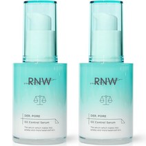 알엔더블유 더 포어 오일 컨트롤 세럼, 30ml, 2개