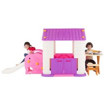 kukutoys 놀이집 미끄럼틀 테이블 세트 (보라) 재미있는 키즈카페 선물용