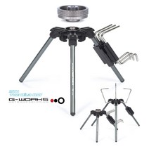 리액터 캠핑스토브 접이식 휴대용 캠핑 가스 버너 미니 코펠 포트 의 G-WORKS Elf 3세대 용광로 브래킷 탱크 변환 MSR 반응기 SOTO300/310, [03] 상부 - 하는 스테인리스 스틸 브라켓 LOW