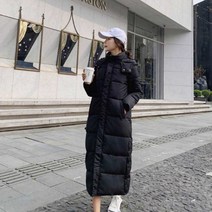 여자 20대 30대 직장인 후드 롱패딩 보세 점퍼 패딩