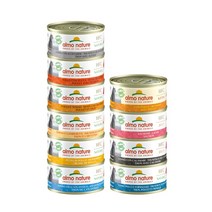 알모네이쳐 HFC 내츄럴+젤리+키튼 (10종) 70g X 단품 / 고양이습식사료, 1캔, 참치와 새우