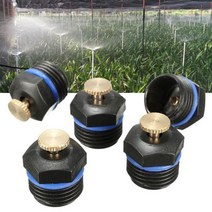 농업용 텃밭 스프링쿨러 10pcs 1/2 인치 DN15 스레드 정원 스프링클러 플라스틱 잔디 급수 스프링 쿨러 헤, 한개옵션0