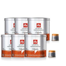 일리커피 콜롬비아 아이퍼에스프레소 커피 캡슐 140g 21캡슐 Illy Colombia iperEspresso Coffee Capsules, 6팩