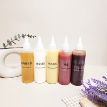 다담 소스통 양념통 오일통 500ml 300ml 60ml 5개 세트 LDPE 용기 뾰족캡 용기 소분 공병 리필 말랑 용기 케찹통 마요네즈통 소스소분용기 소스 소분 통, 소스 라벨(쉐프18종)-용기X