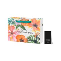 27리빙 선물 쇼핑백 10p+감사 스티커 10p, 대, 01.Gloruous 빈티지 숲