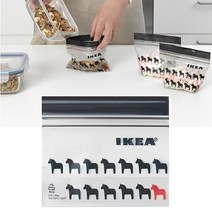 이케아 지퍼백 미니 소형 이스타드 곰돌이 ikea 지퍼팩, A.03 소형 레드