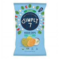 Simply7 오가닉 베지 칩스 랜치 4oz 12팩 Organic Veggie Chips Ranch