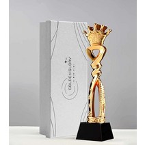 우승컵 시상 싱글패 체육대회 경기 트로피 모형 장식, B