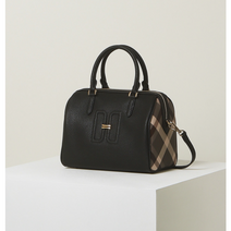 닥스 블랙체크배색 결혼식 상견례 직장인 회사원 정장 크로스겸용 보스턴 토트백