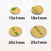 자석 강력자석 냉장고자석 원형자석 10 개몫 네오디뮴 자석 151 181 201 251 벨트 3M 자기 접착제 N35 NdFe, 02 18x1mm