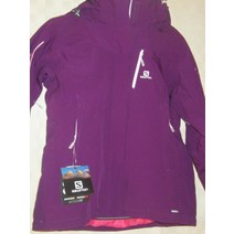 살로몬 스키복 자켓 보드복 New with Tags Womans Large Purple Salomon Iceglory Insulated Ski Jacket