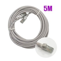 서울전기 인터넷선 5M 랜케이블 랜코드 CAT5E, 회색, 1개