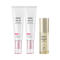 AHC 세이프온 톤업 선크림 50ml x2 + 글로우 베이스 30ml, 단품