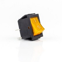 자동 잠금/래칭 로커 스위치 전원 I/O On-OFF 4 핀 6 조명 포함 250VAC KCD4, 10 2D2P-Yellow_01 220V