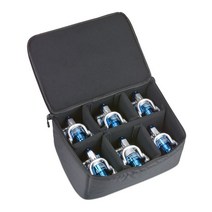 휴대용 낚시 스피닝 하드 릴 케이스 보관 가방 정리함 6칸 33cm