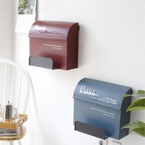 벽걸이 빈티지 빨간 우체통 작은 택배함 편지함 고객소리함 건의함만들기, 레드